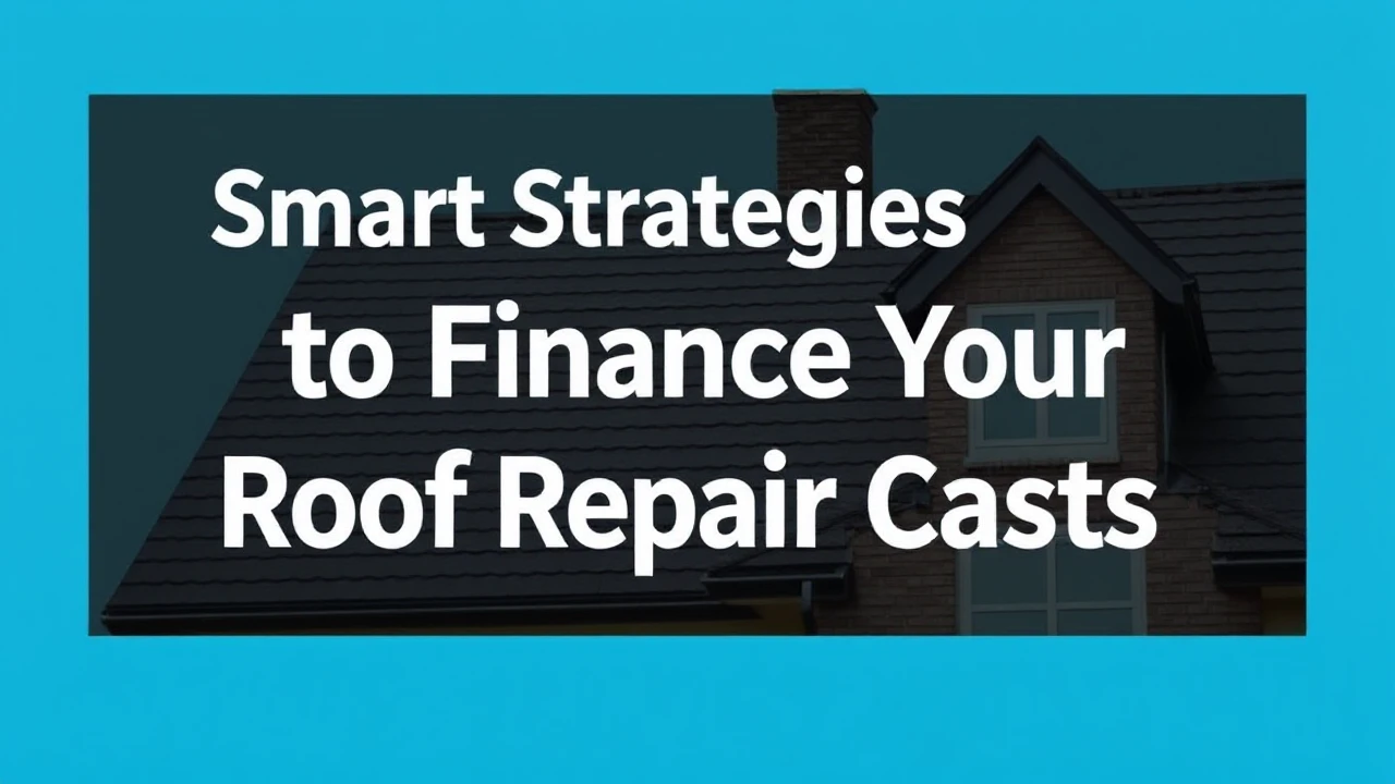 Smart Strategies to Finance Your Roof Repair Costs