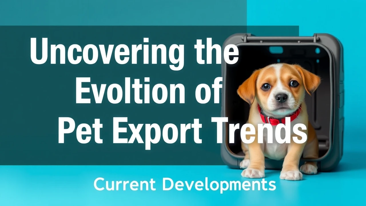 Uncovering the Evolution of Pet Export Trends: Current Developments